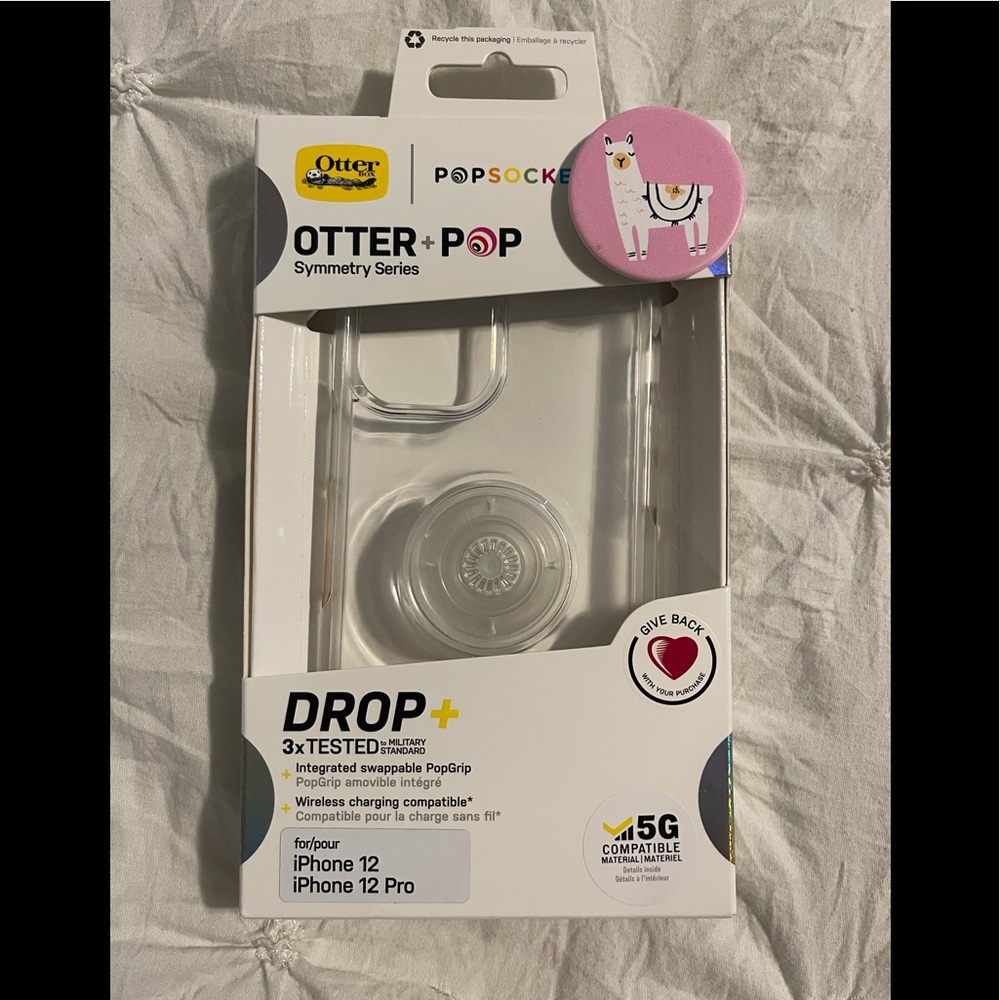 iPhone 12/12 pro Otter+Pop Symmetry Case Clear